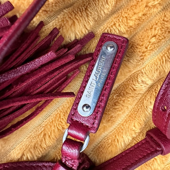 Authentic YSL Lambskin Monogram Small Lou Camera Bag Lipstick Red - Picture 11 of 11